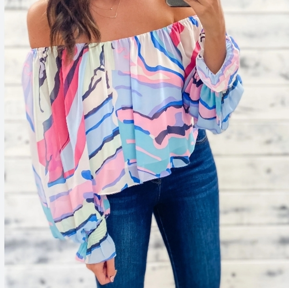 Off the shoulder crop top
